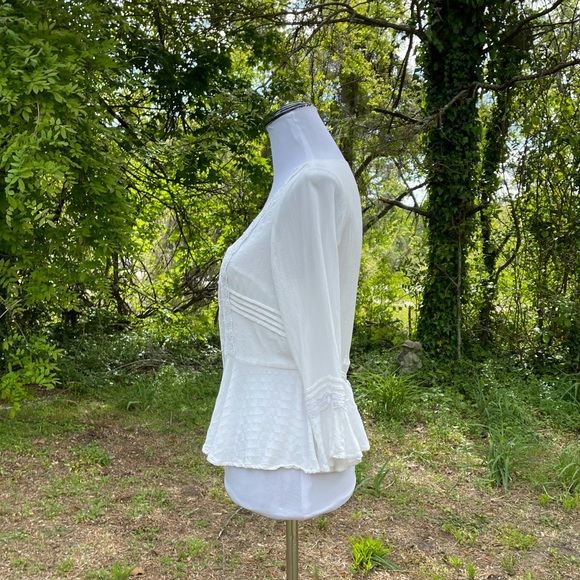 Miss Me Embroidered Chiffon Blouse. Size XS - Picture 6 of 13